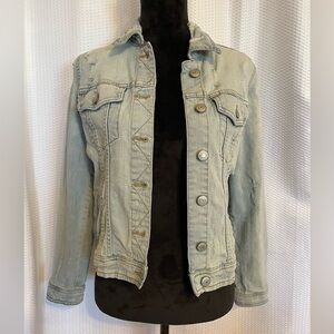 Aeropostale distressed denim Jean jacket size small